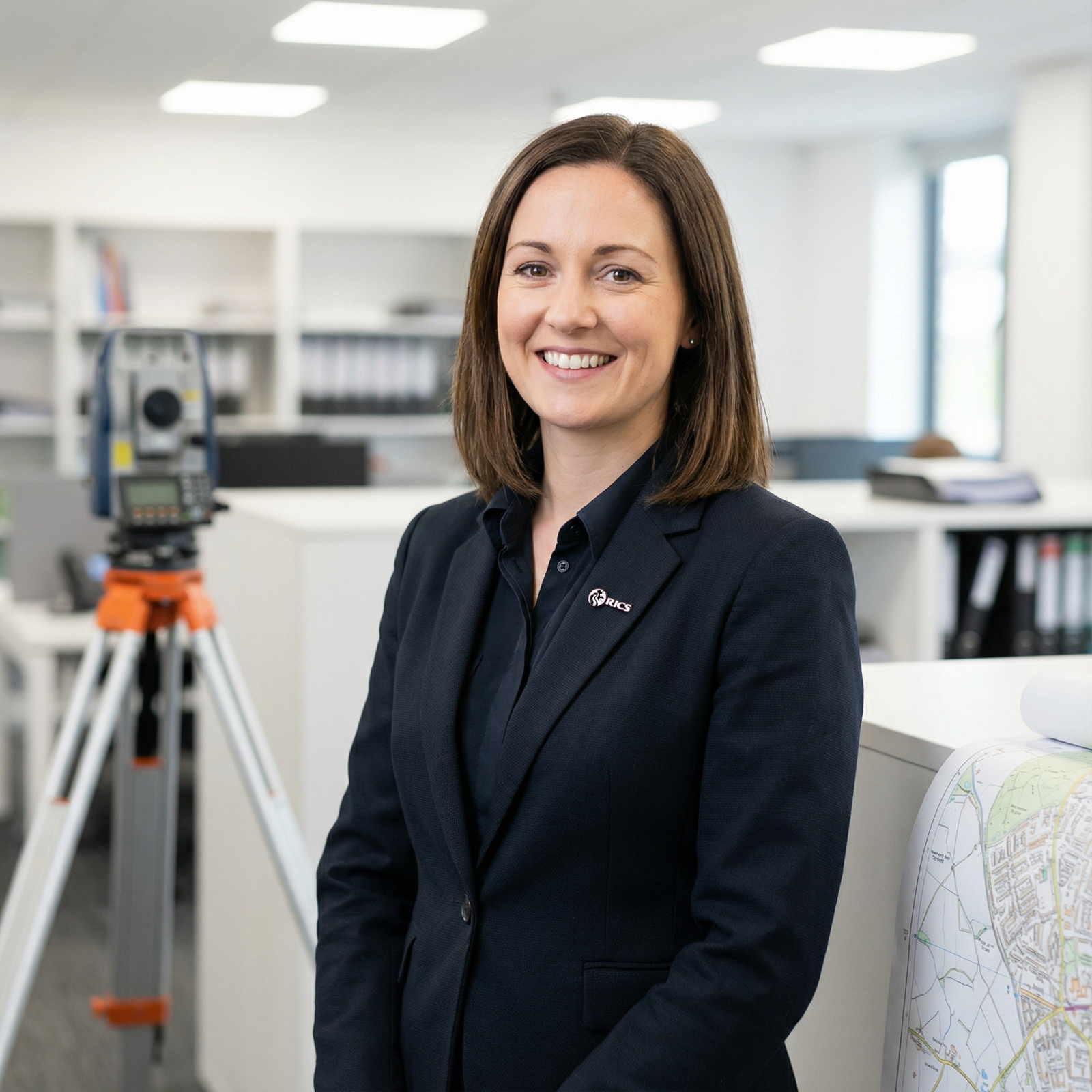 Professional surveyor portrait